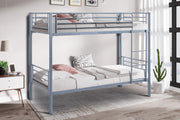 Bunk bed 'Sammy' 90x200 Splittable Metal Light Gray