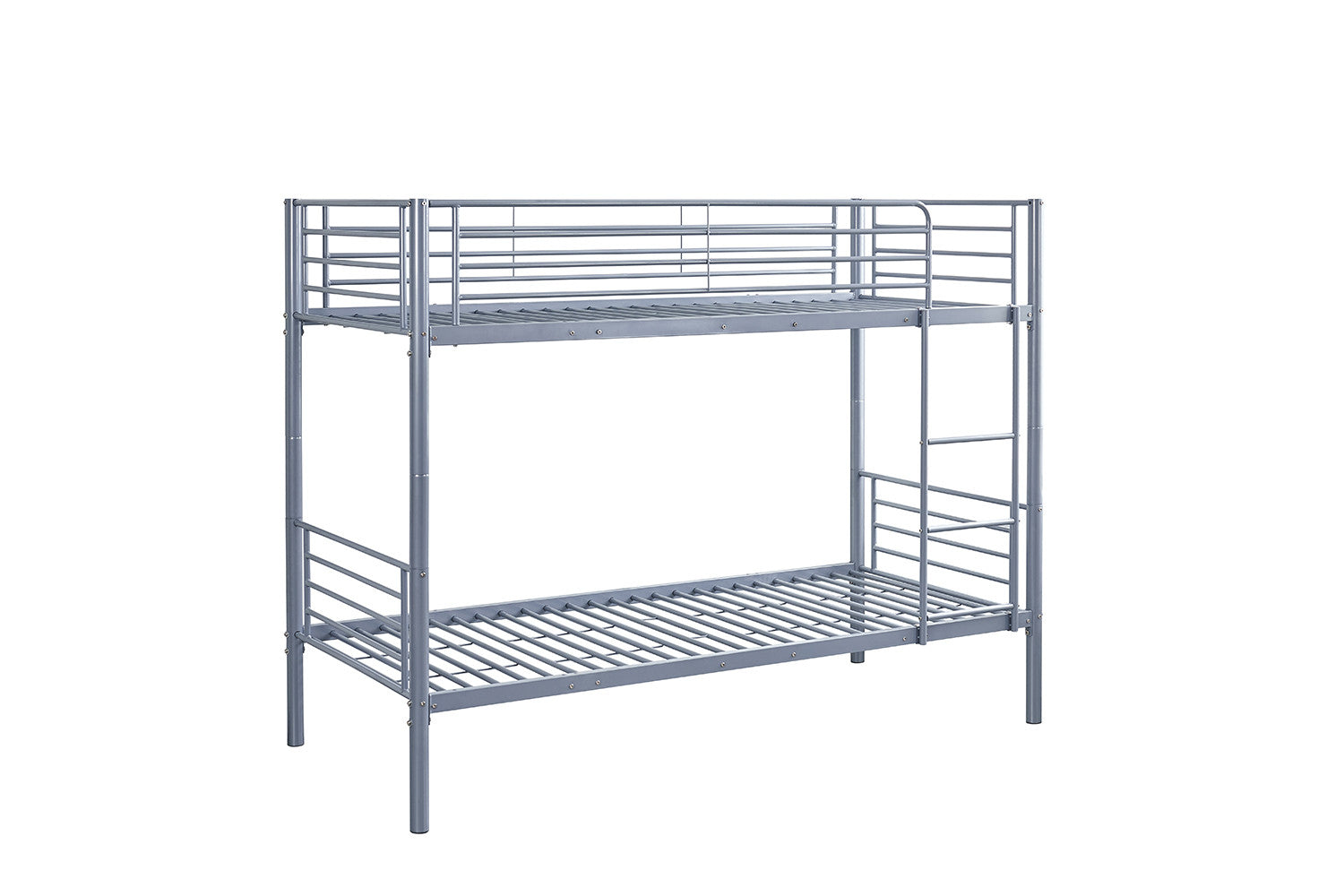 Stapelbed 'Sammy' 90x200 Splitsbaar Metaal Lichtgrijs