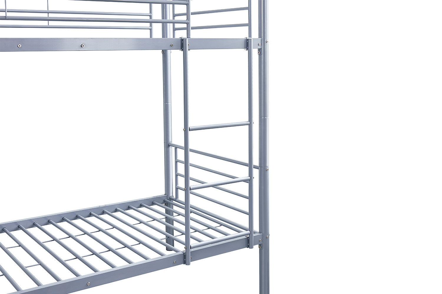 Bunk bed 'Sammy' 90x200 Splittable Metal Light Gray