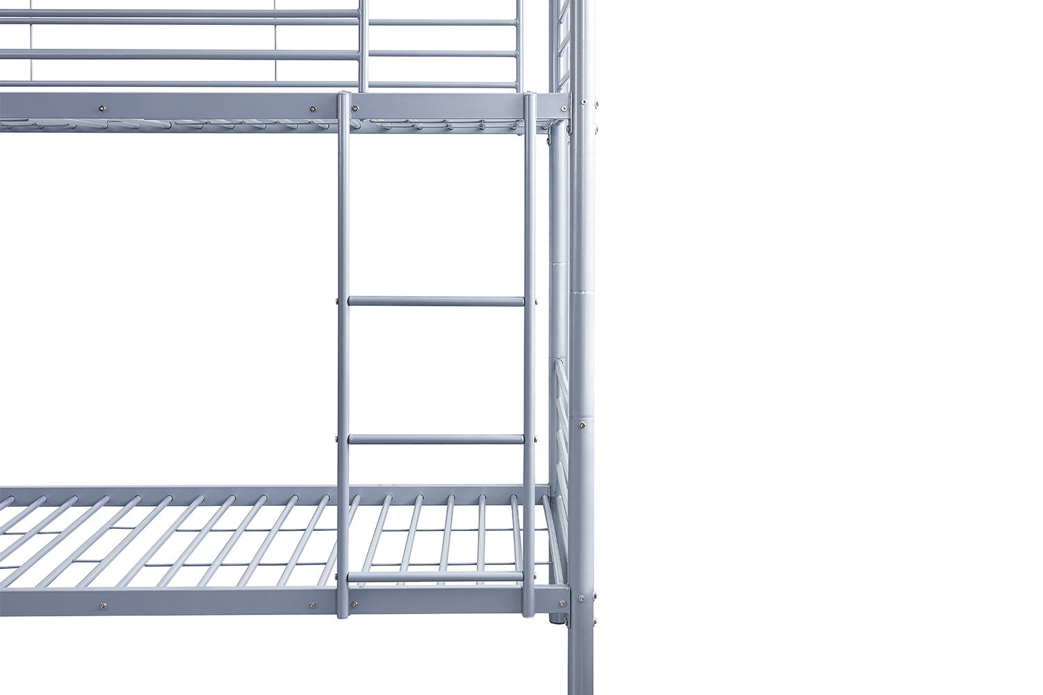 Bunk bed 'Sammy' 90x200 Splittable Metal Light Gray