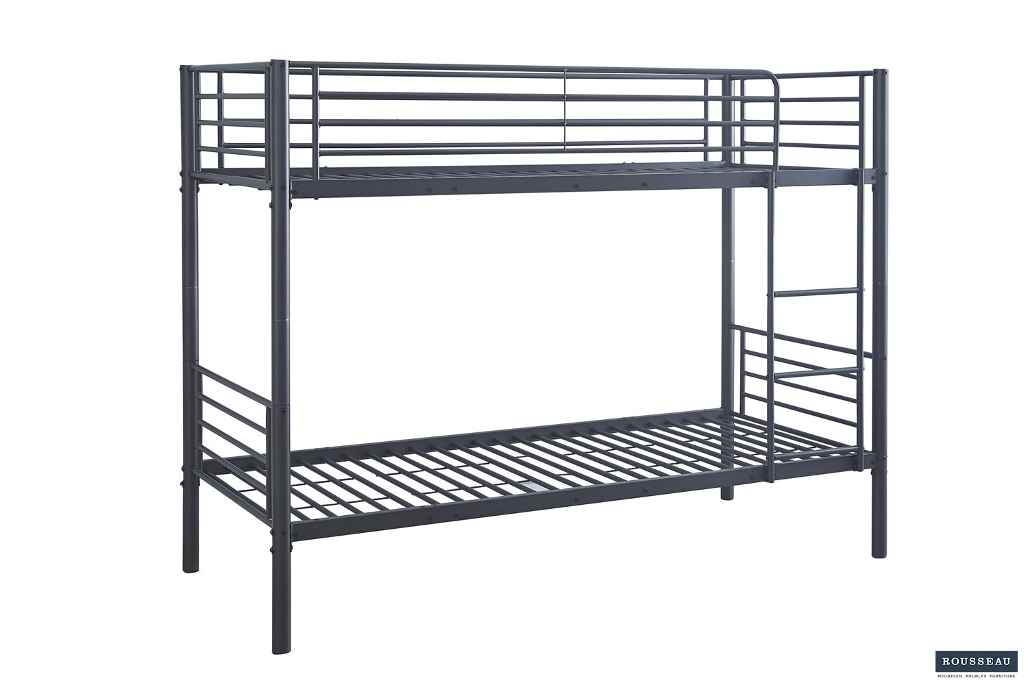 Bunk bed 'Sammy' 90x200 Splittable Metal Dark Gray