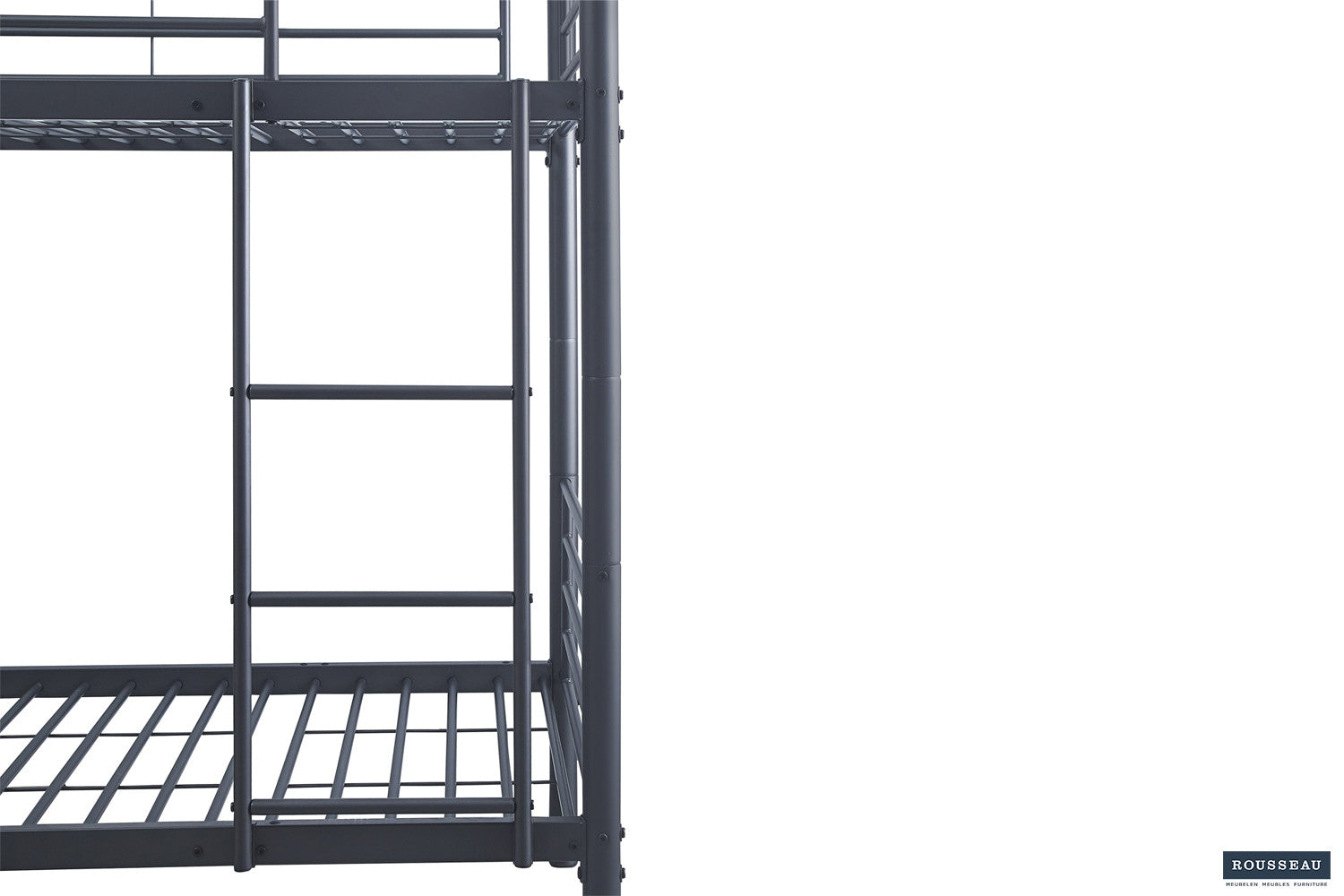 Bunk bed 'Sammy' 90x200 Splittable Metal Dark Gray