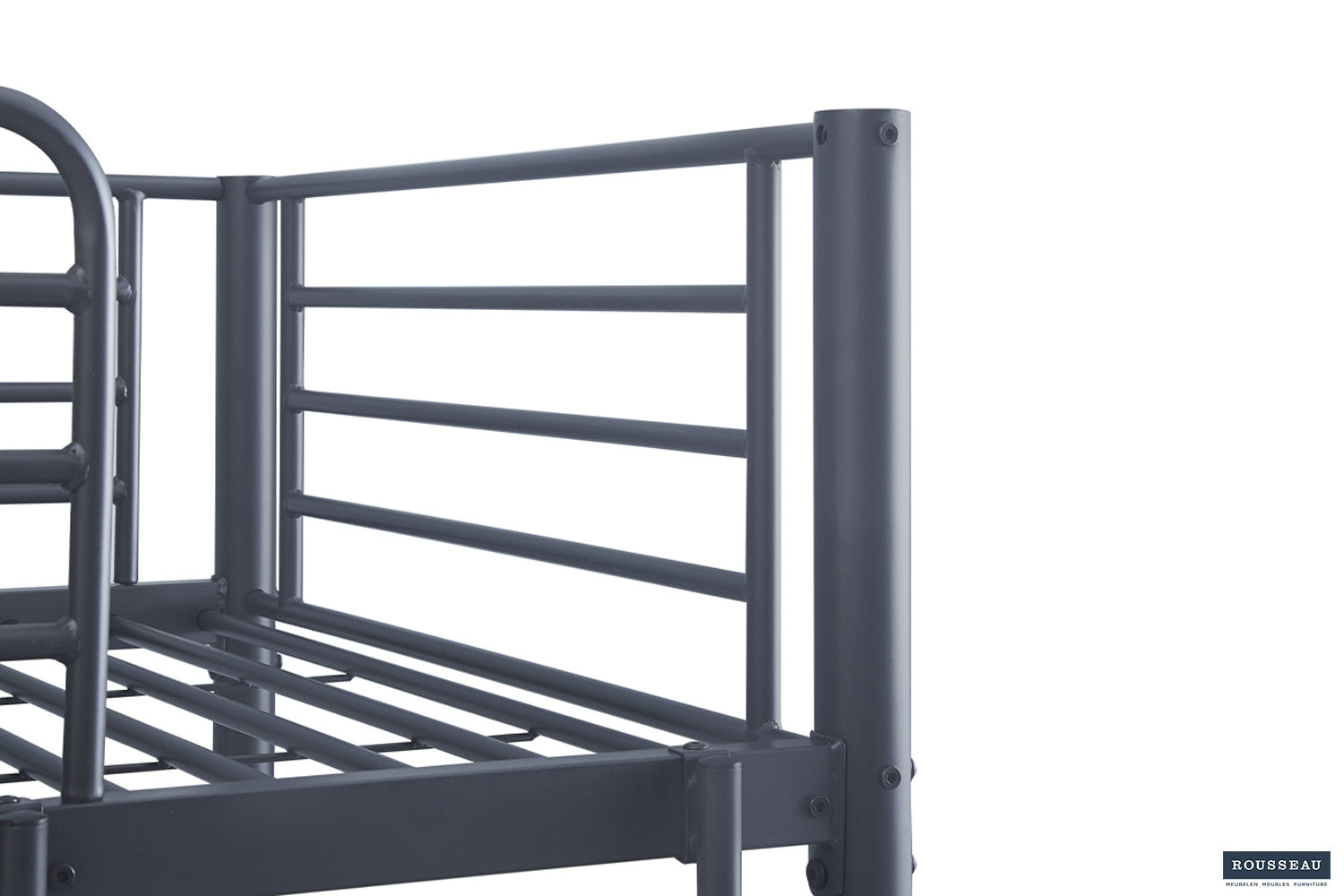 Bunk bed 'Sammy' 90x200 Splittable Metal Dark Gray
