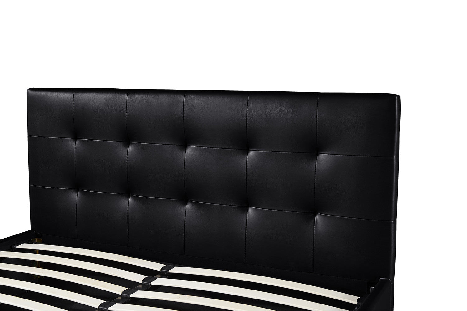 Bed with suitcase 'Porto' 160x200 with slatted base PU Black