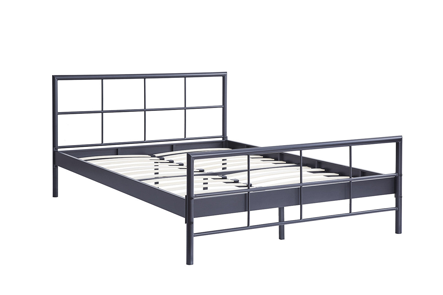 SALE - Bed 'Davy' 140x200 Metaal Donkergrijs