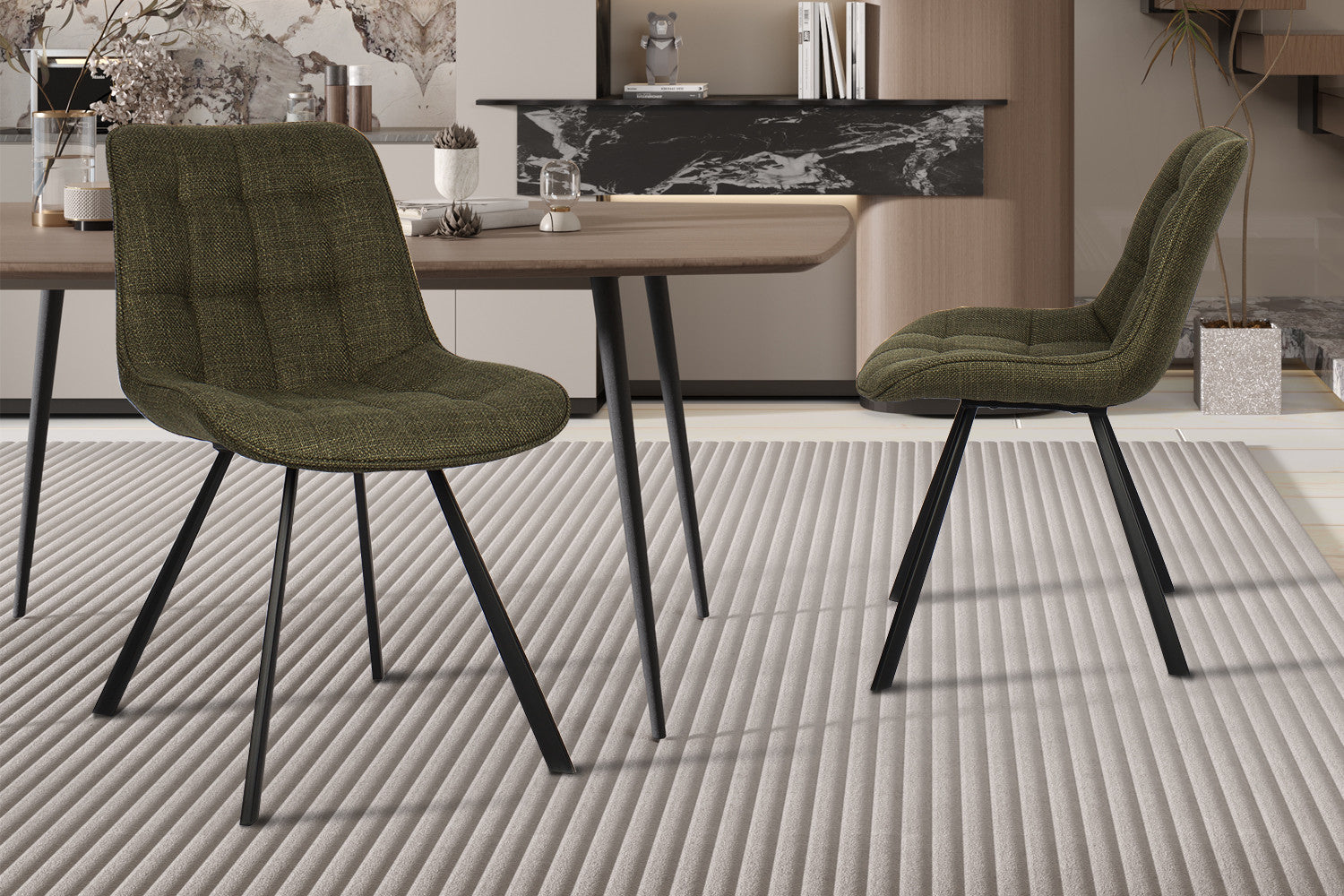 Chair 'Ariba' Fabric Ote Montego 350 Green