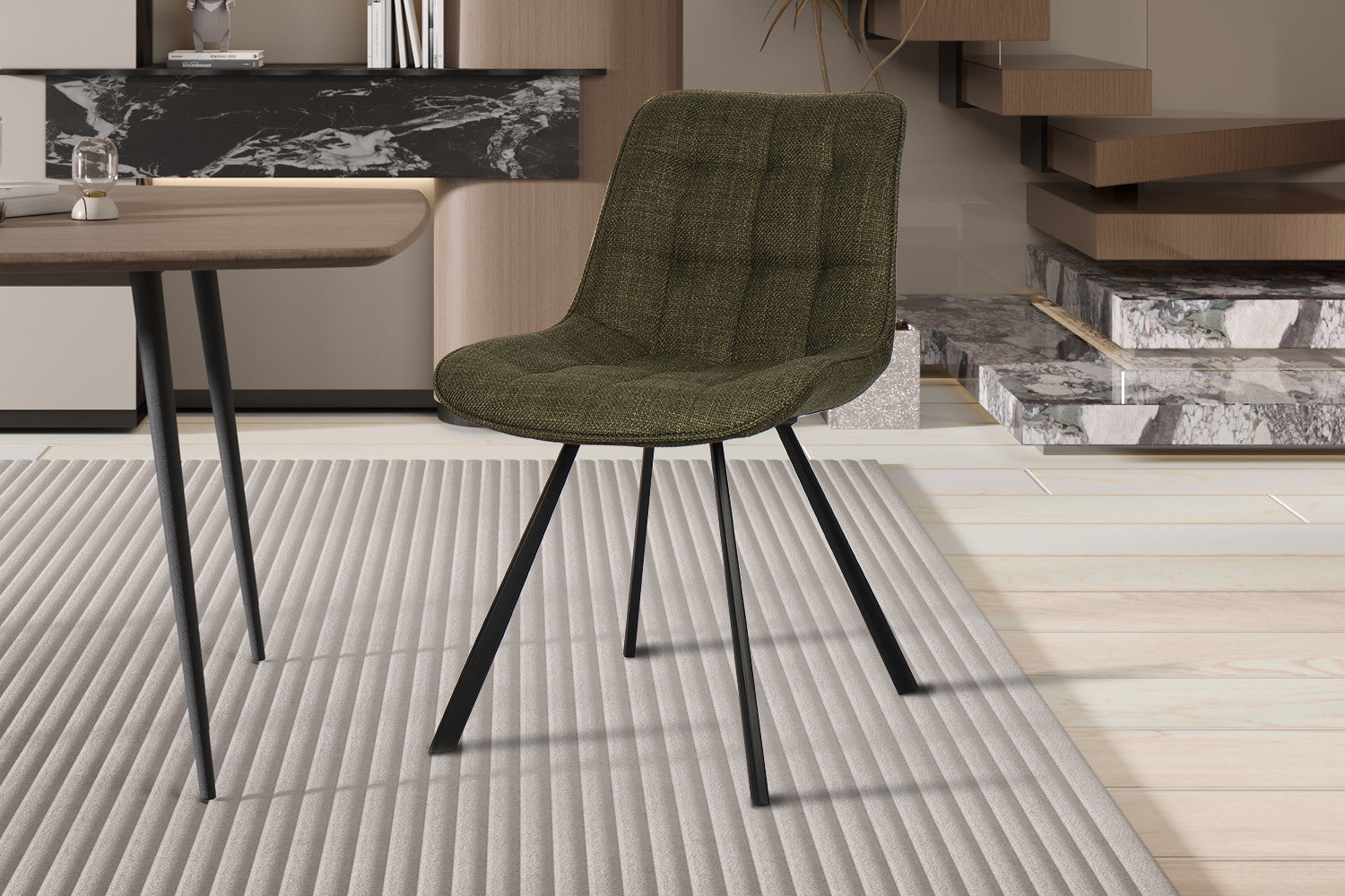 Chair 'Ariba' Fabric Ote Montego 350 Green