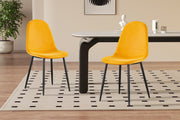 Chair 'Boy' Velvet Yellow