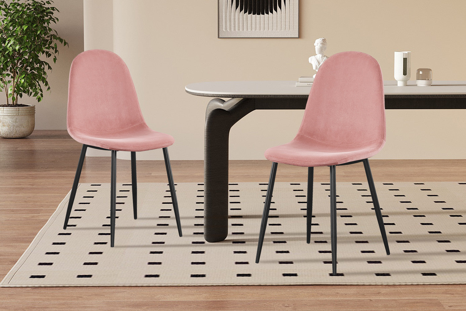 Chair 'Boy' Velvet Pink