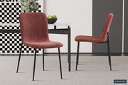 Chair 'Alice' Bouclé Pink