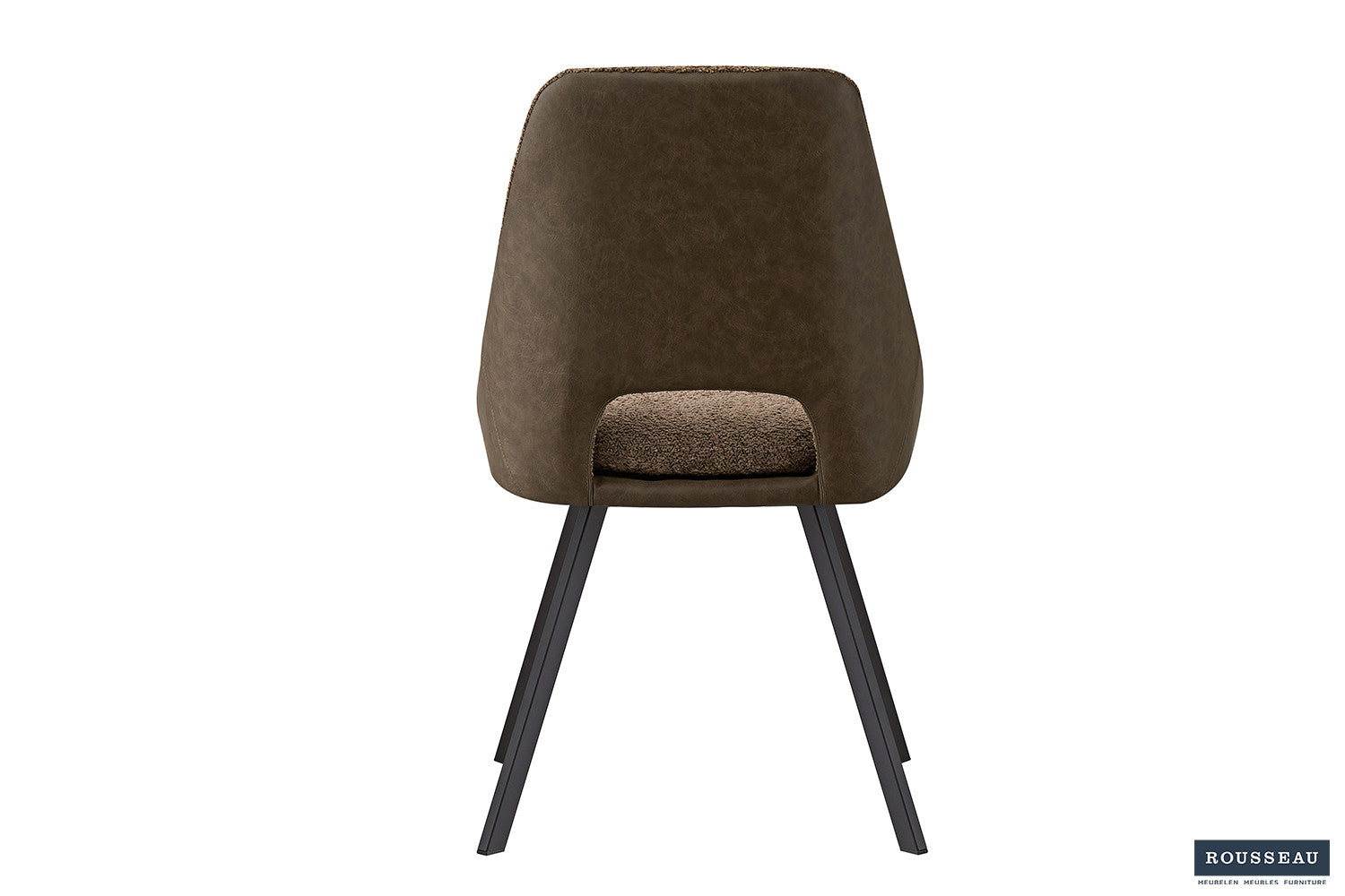 Chair 'Filou' Bouclé Sand Back PU Brown
