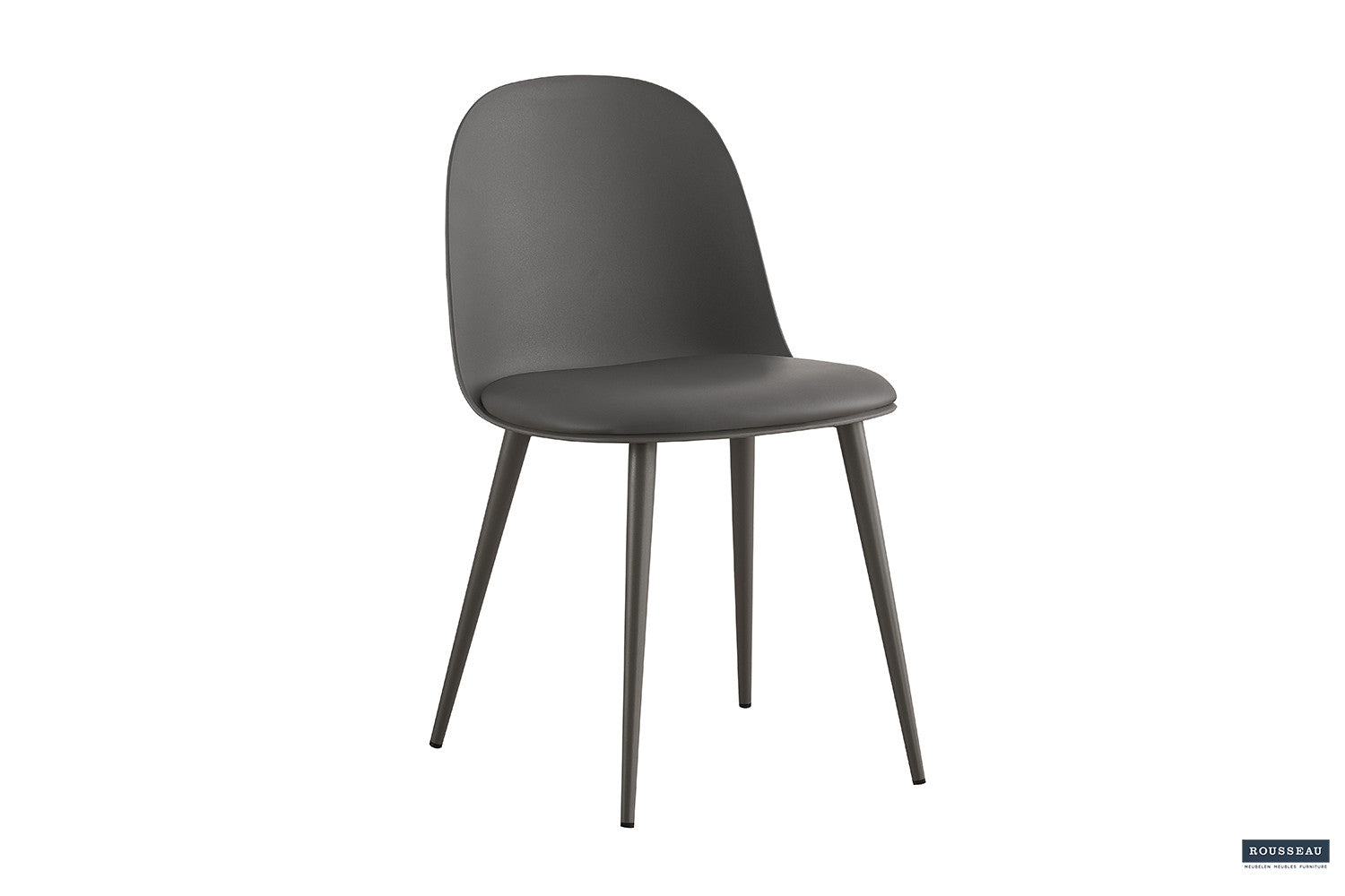 Chair 'Jasmin' Seat PP cushion PU Gray