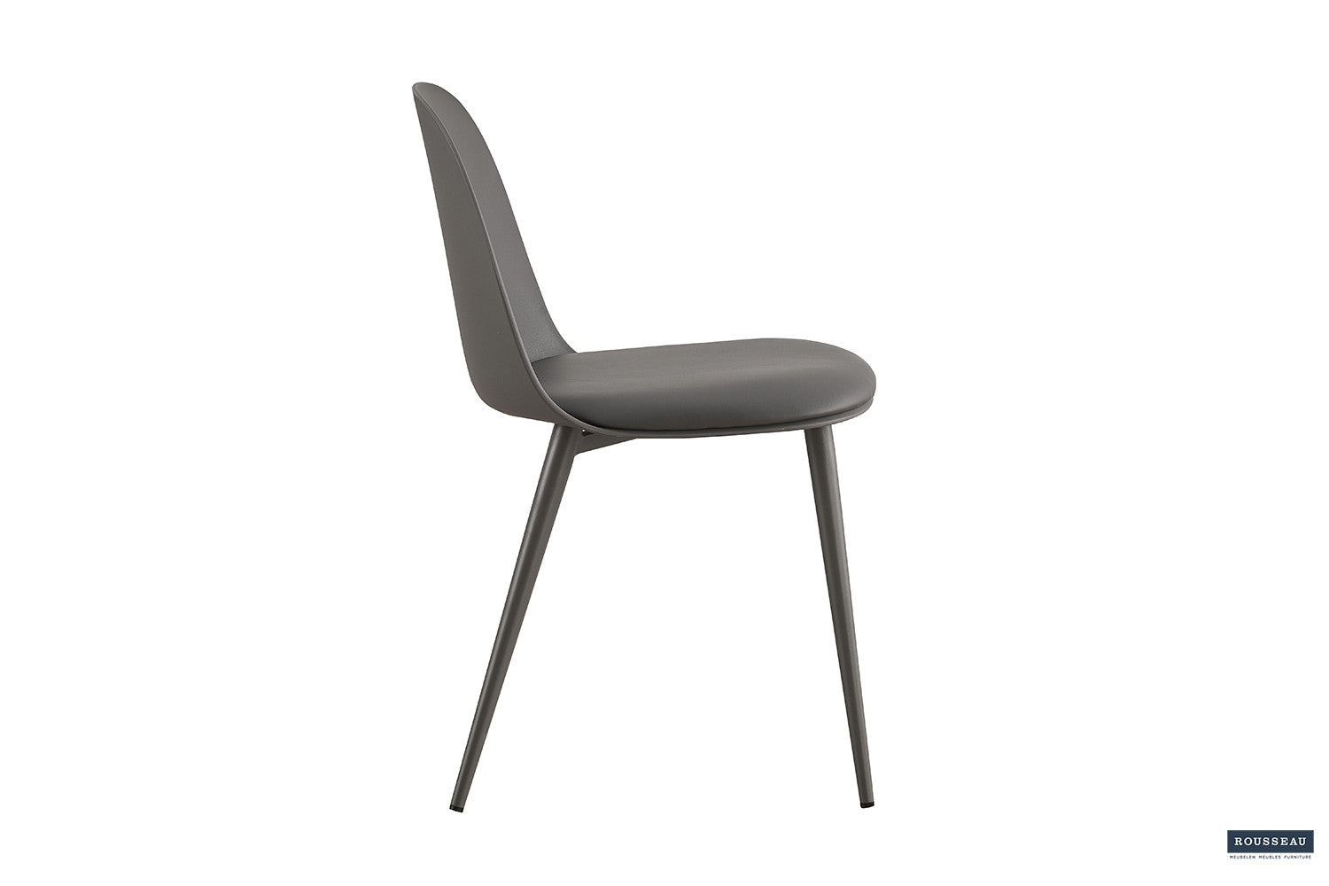 Chair 'Jasmin' Seat PP cushion PU Gray