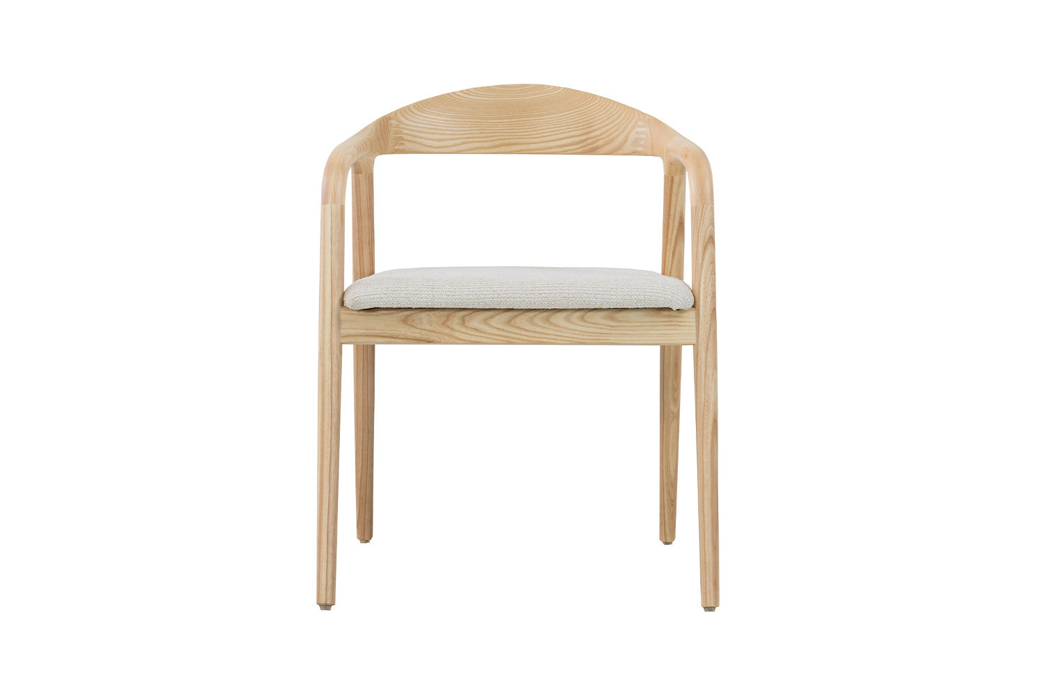NEW - Chair 'Claire' Ash Wood Natural Fabric Ote Milan 103 Beige