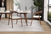 NEW - Chair 'Claire' Ash Wood Walnut Fabric Ote Milan 103 Beige