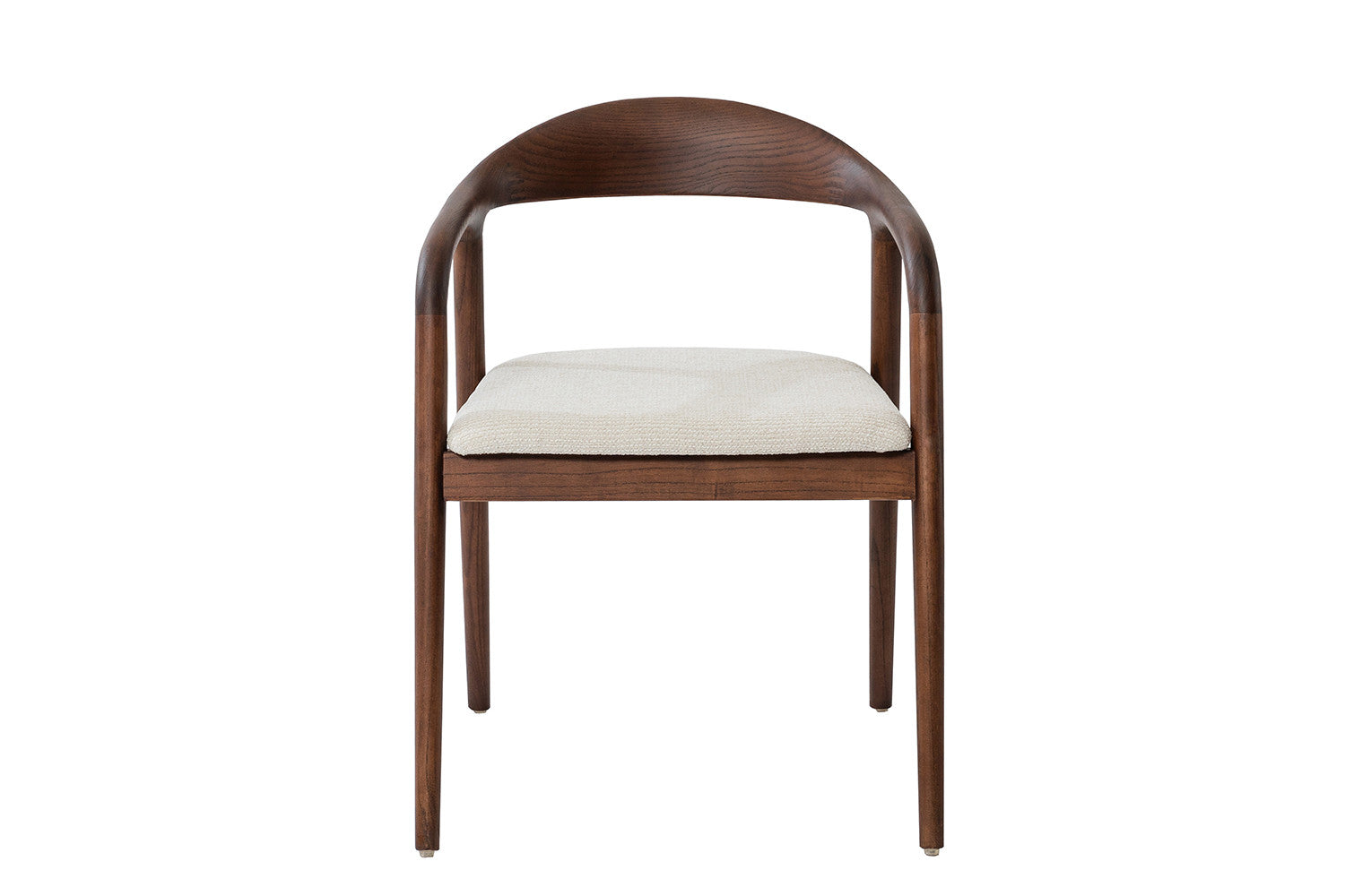 NEW - Chair 'Claire' Ash Wood Walnut Fabric Ote Milan 103 Beige