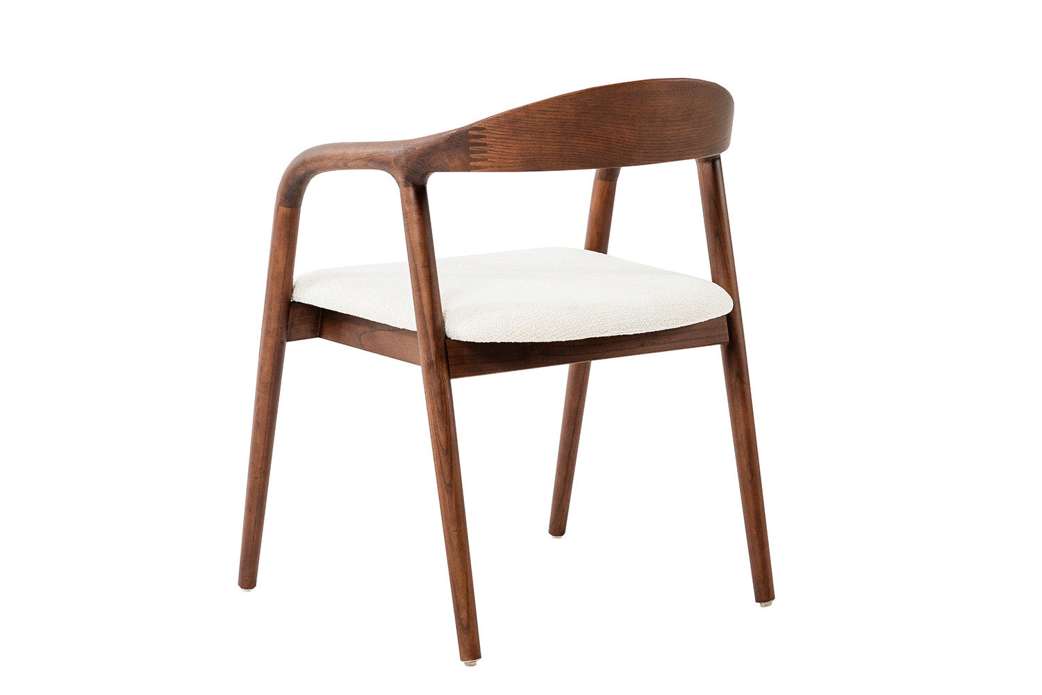 NEW - Chair 'Claire' Ash Wood Walnut Fabric Ote Milan 103 Beige