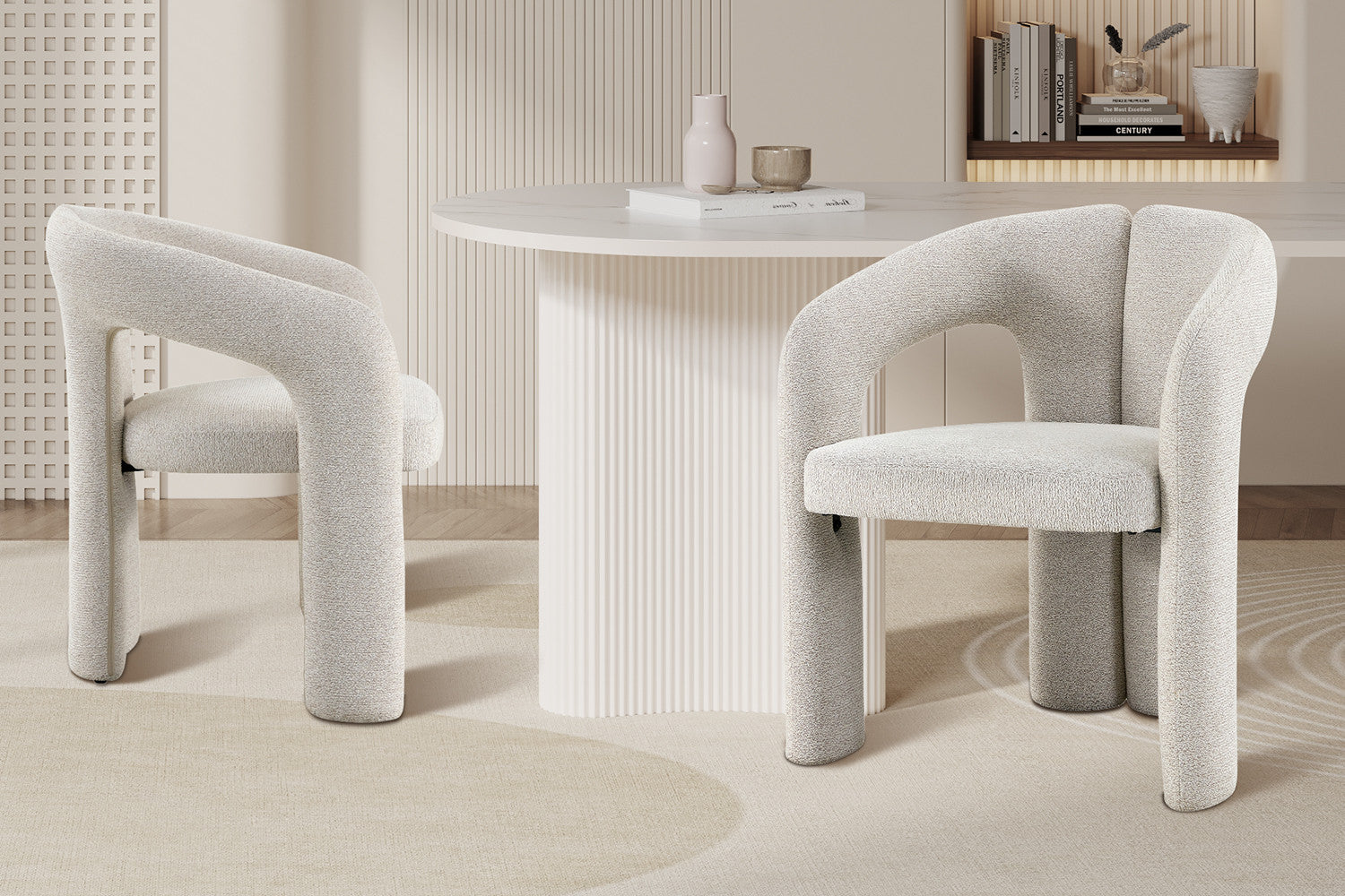 NEW - Chair 'Beja' Fabric Ote Sahara 152 Ecru