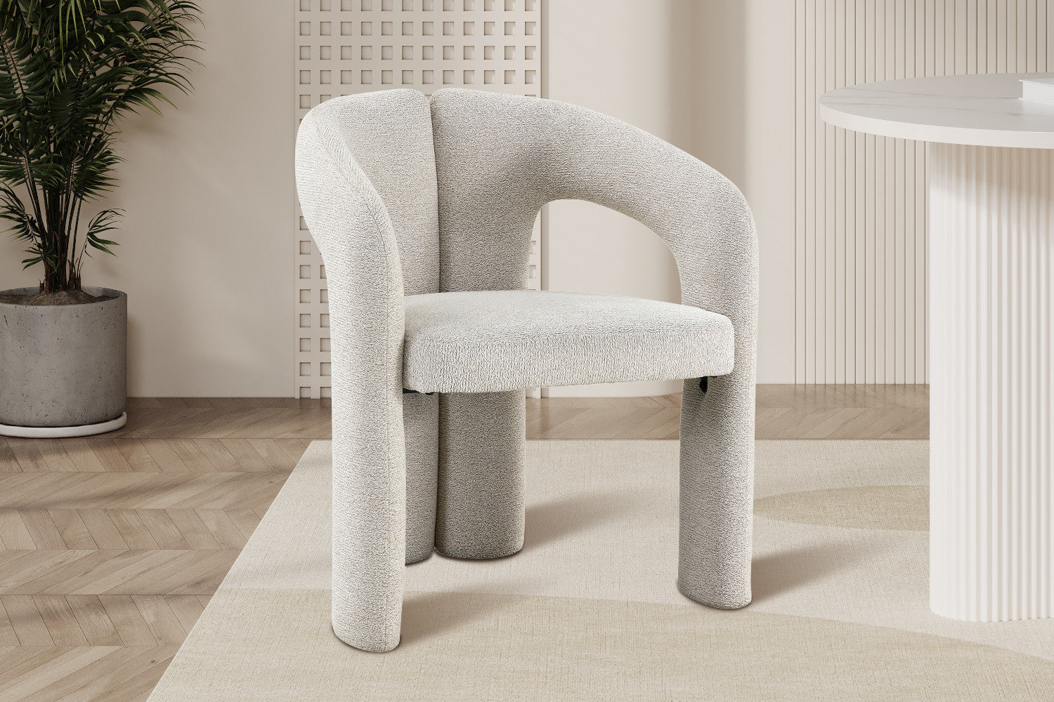NEW - Chair 'Beja' Fabric Ote Sahara 152 Ecru