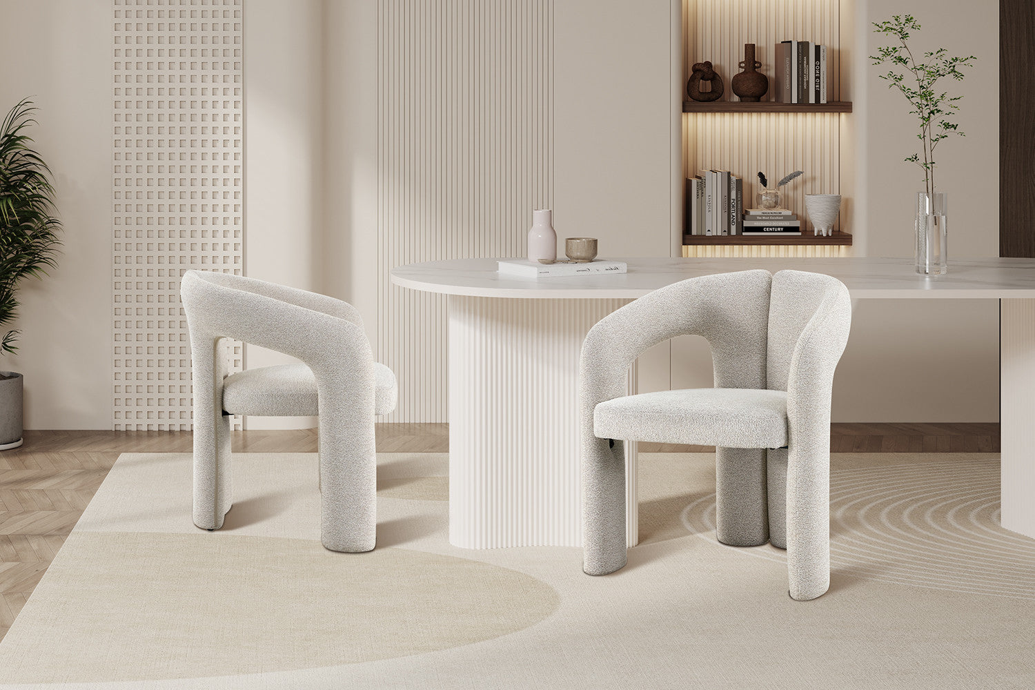 NEW - Chair 'Beja' Fabric Ote Sahara 152 Ecru