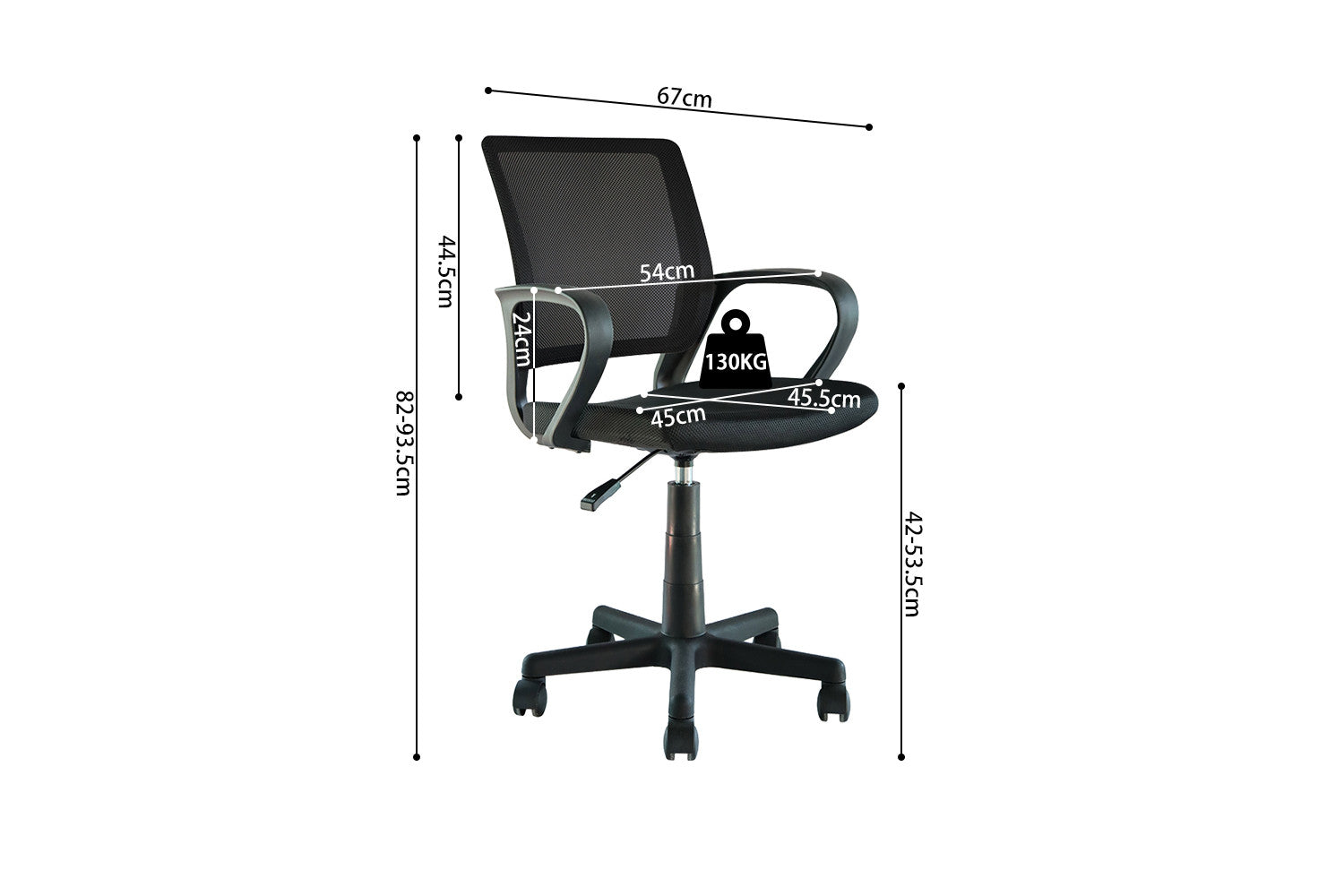 Office chair 'Pura' Black